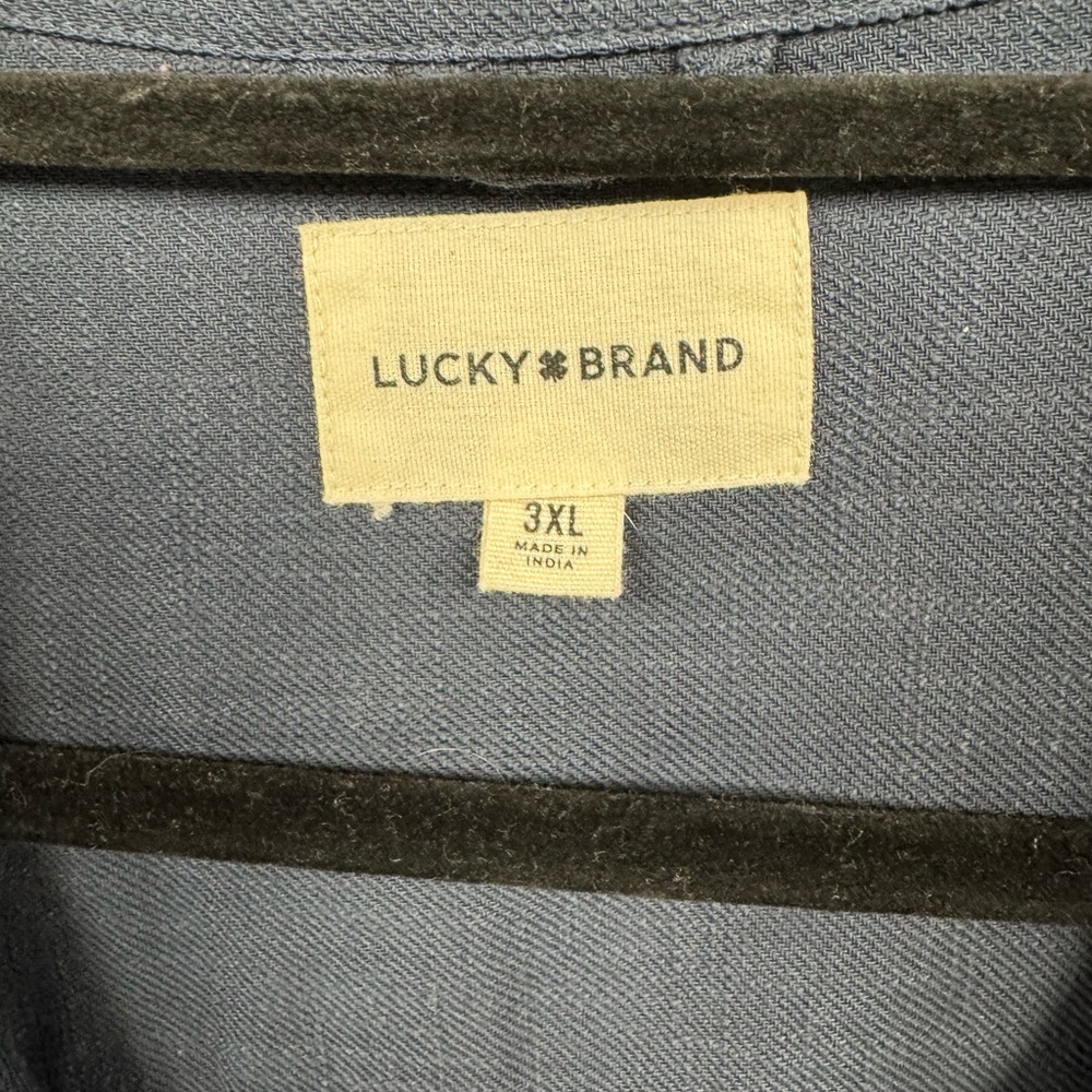 Lucky Brand Men’s 3XL Embroidered Short Sleeve Shirt - New without tag - Picture 4 of 8